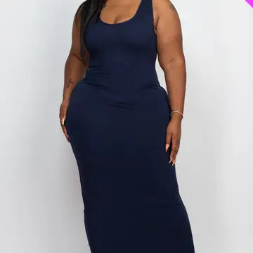 Comfortable form fitted maxi dress